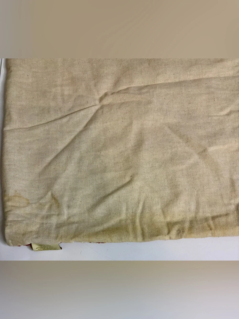 Embroidered Cream, Mustard & Brown Accent Pillow Covers lot of 2